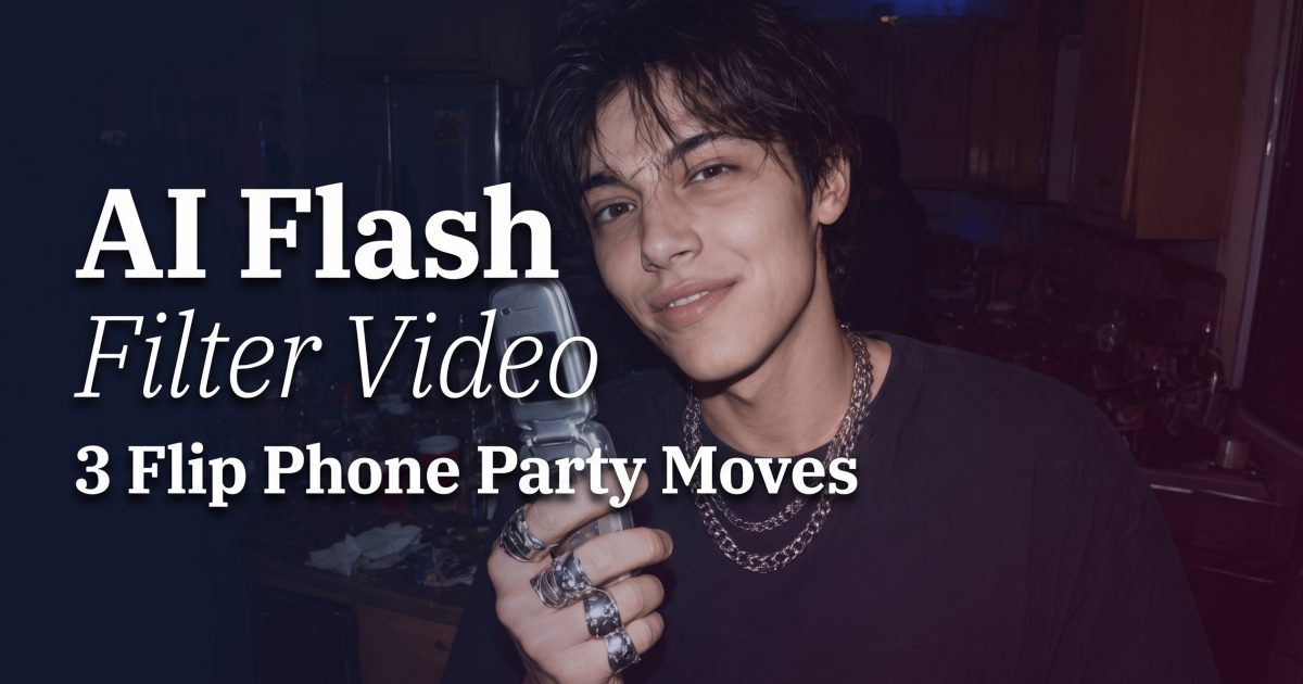 AI Flash Filter Video: 3 Flip-Phone Party Moves