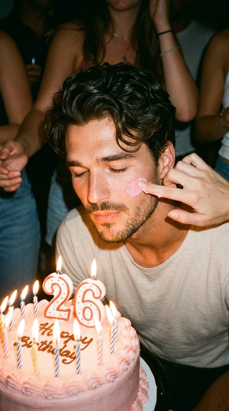 Birthday age effect portrait
