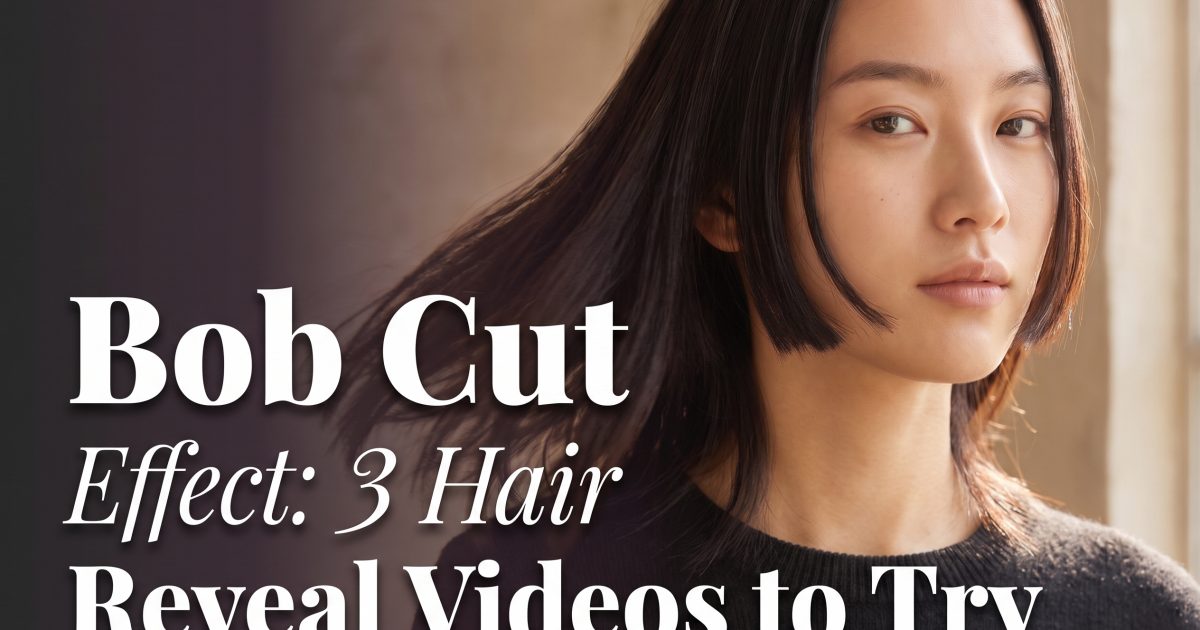 Bob Cut Effect: 3 Hair Reveal Videos to Try