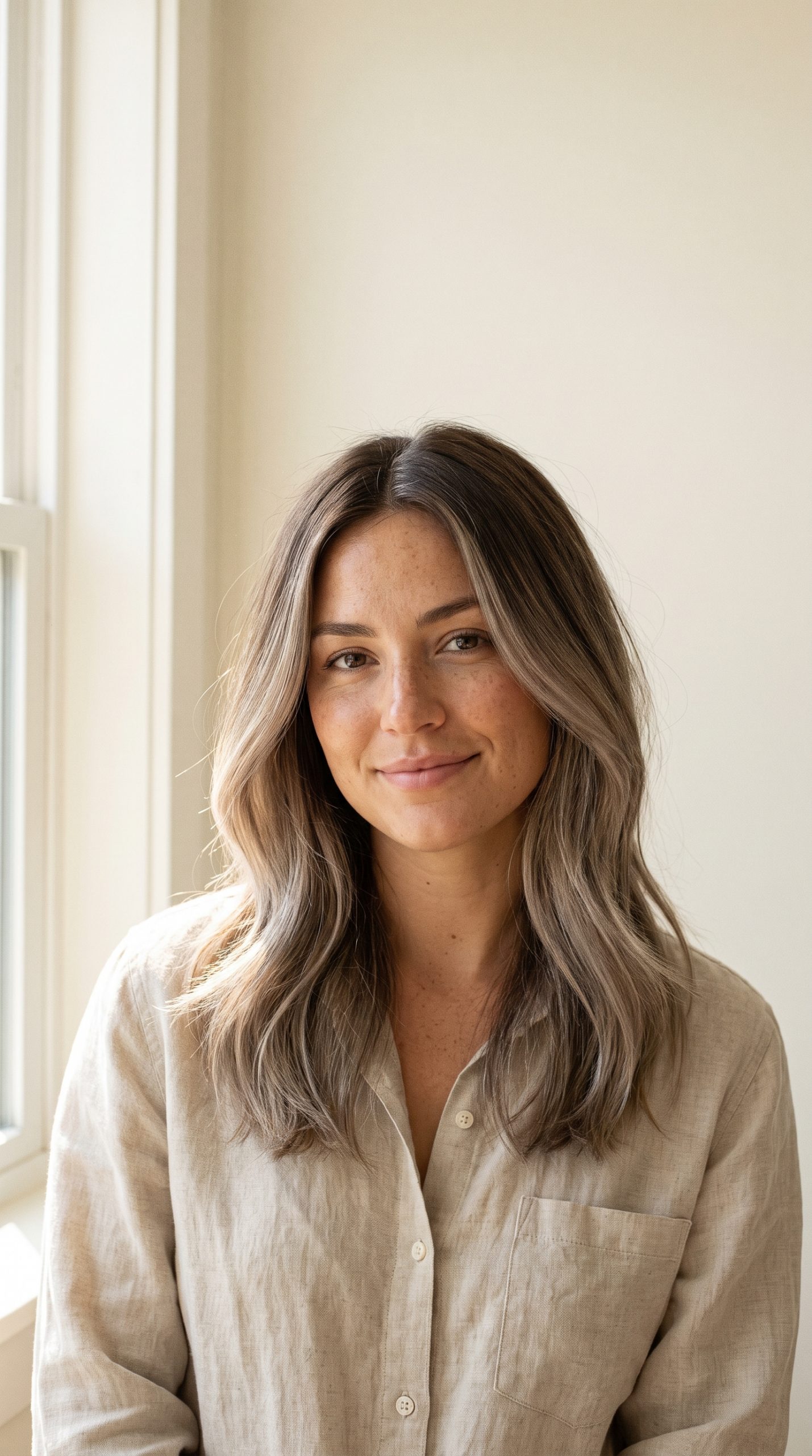 hair color preview with smoky blonde hair