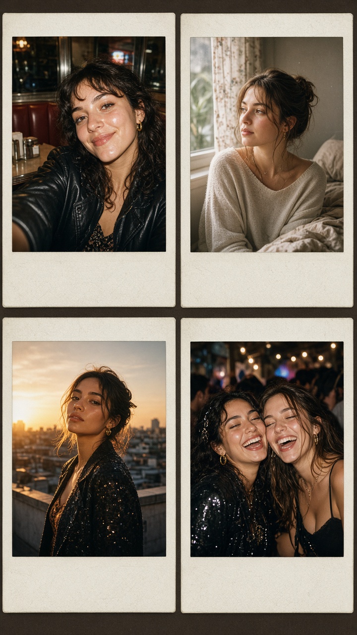 Friends after dark instant film effect