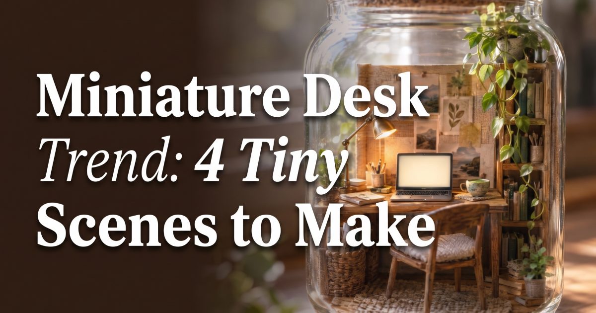 Miniature Desk Trend: 4 Tiny Scenes to Make