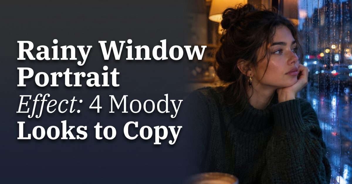Rainy Window Portrait Effect: 4 Moody Looks to Copy