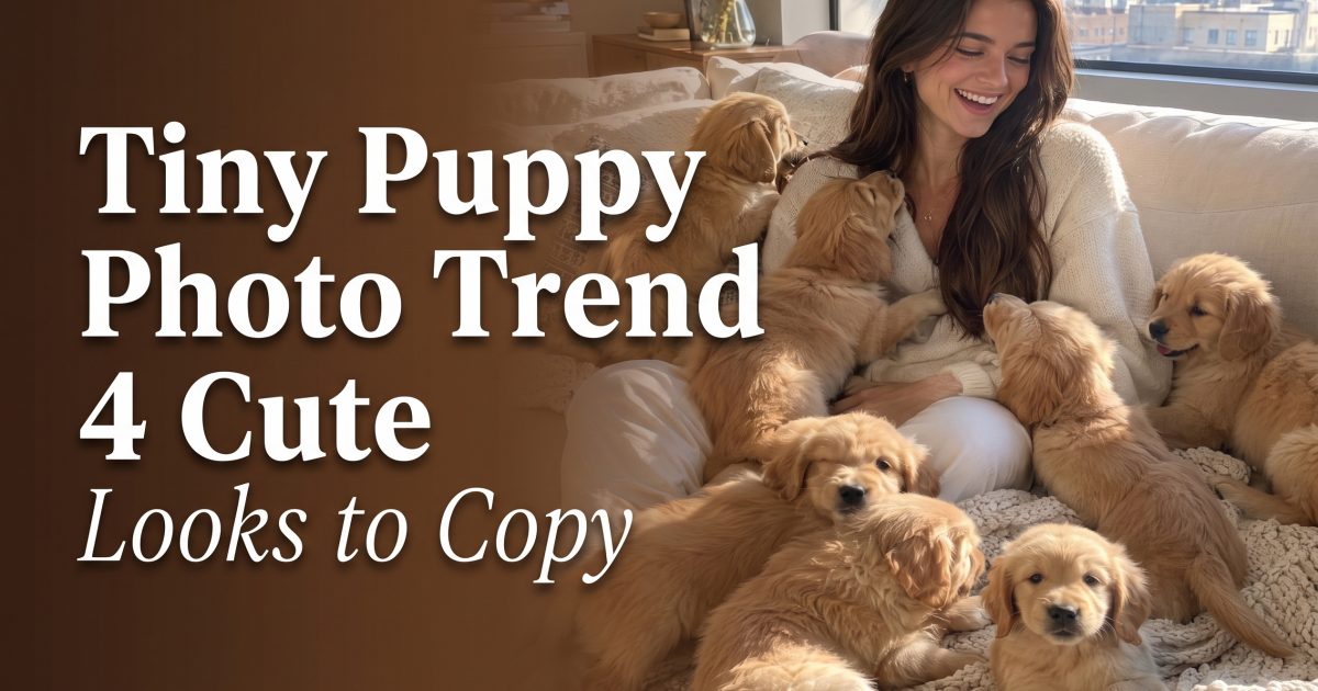 Tiny Puppy Photo Trend: 4 Cute Looks to Copy